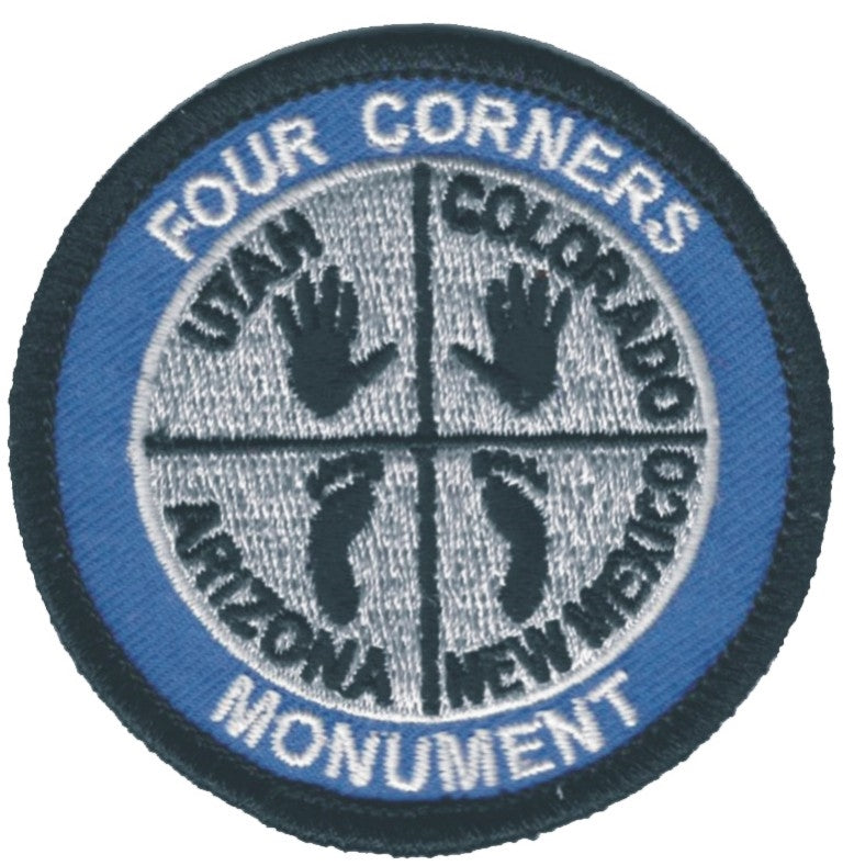FOUR CORNERS MONUMENT UTAH COLORADO ARIZONA NEW MEXICO EMBROIDERED PATCH