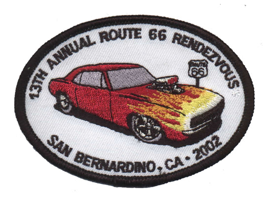 13TH ANNUAL ROUTE 66 RENDEZVOUS - SAN BERNARDINO souvenir patch.
