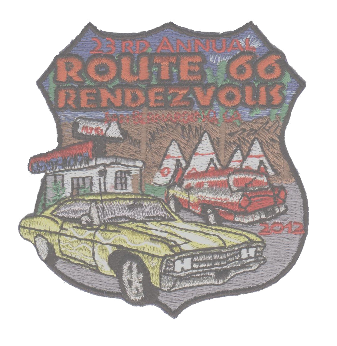 ROUTE 66 RENDEZVOUS 2012 souvenir patch