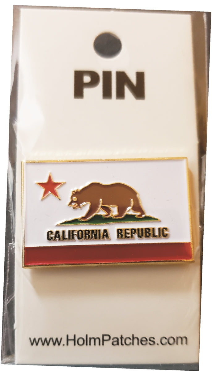 CALIFORNIA REPUBLIC flag pin Carded - 0475-1204