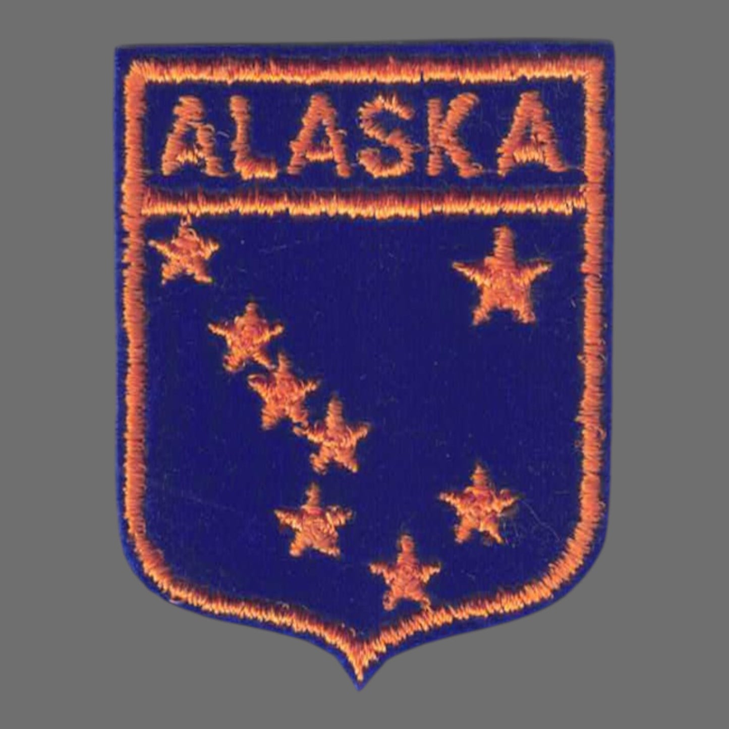 Alaska Small State Flag Shield Souvenir Patch - 1051