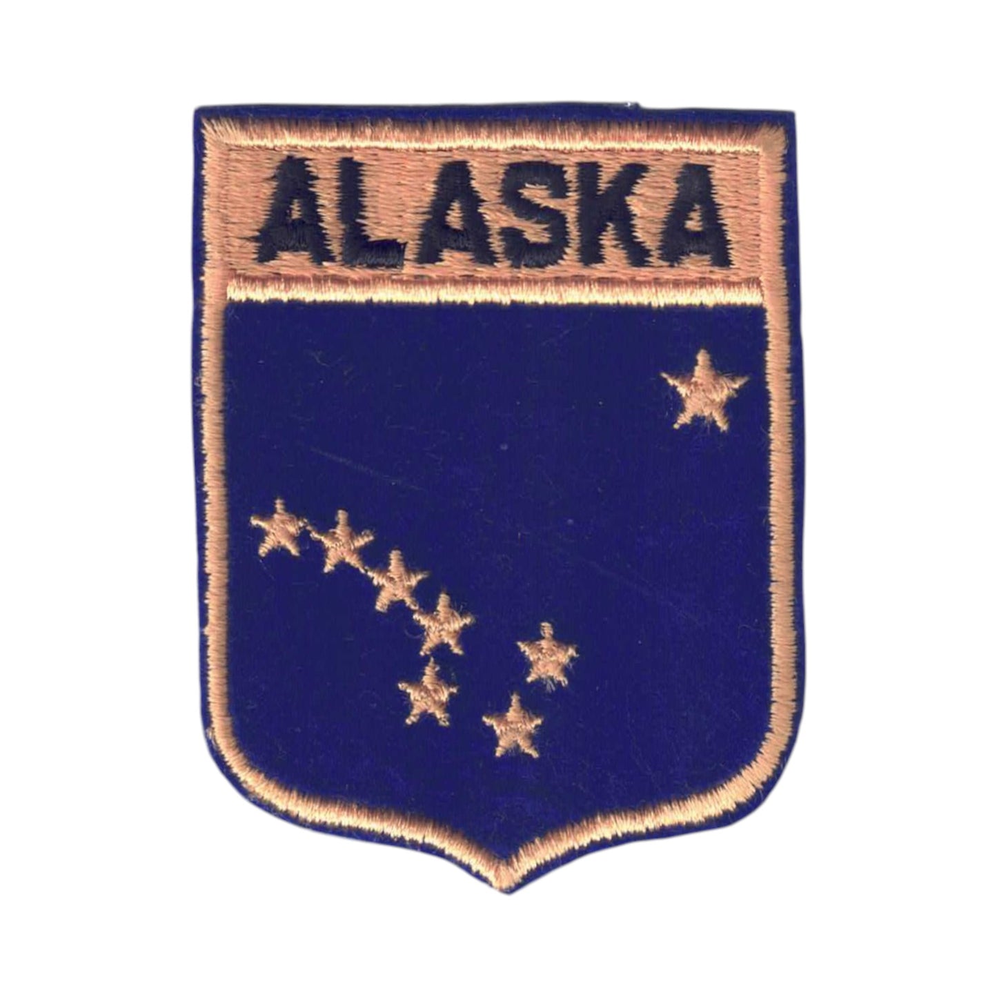ALASKA Large State Flag Shield Souvenir Patch - 1052