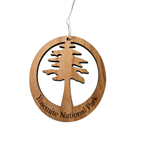 Yosemite Cutout Tree Ornament Wood - Yosemite National Park - 15157