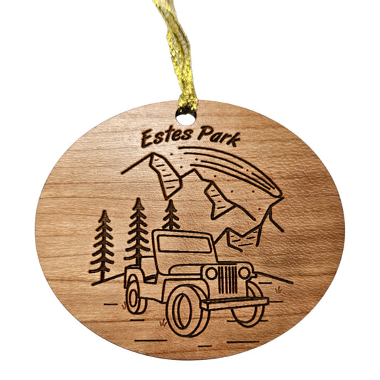 Estes Park Ornament - 4 Wheeling SUV - Colorado Souvenir - 15317