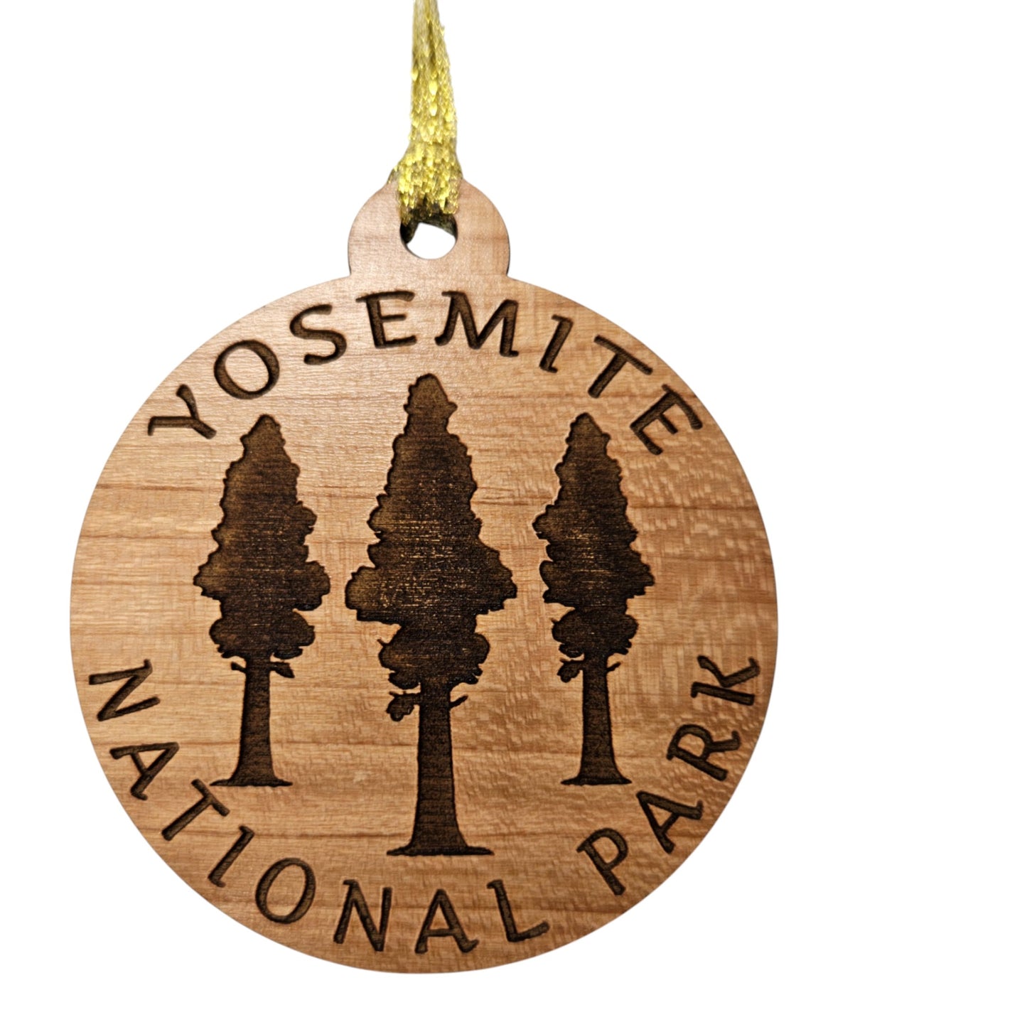 Yosemite National Park Wood Ornament Giant Trees 3 Trees - 15689