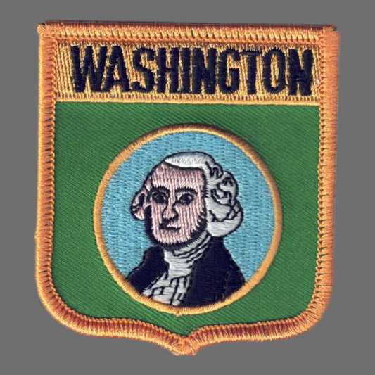 WASHINGTON Med Flag Shield Patch - 3355