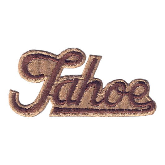 Vintage Tahoe Script Patch Browns - 4203-17/60