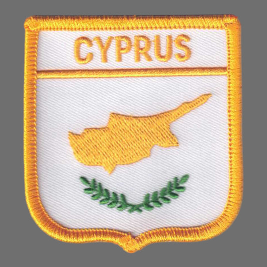 CYPRUS Country Flag Shield Patch - 5981