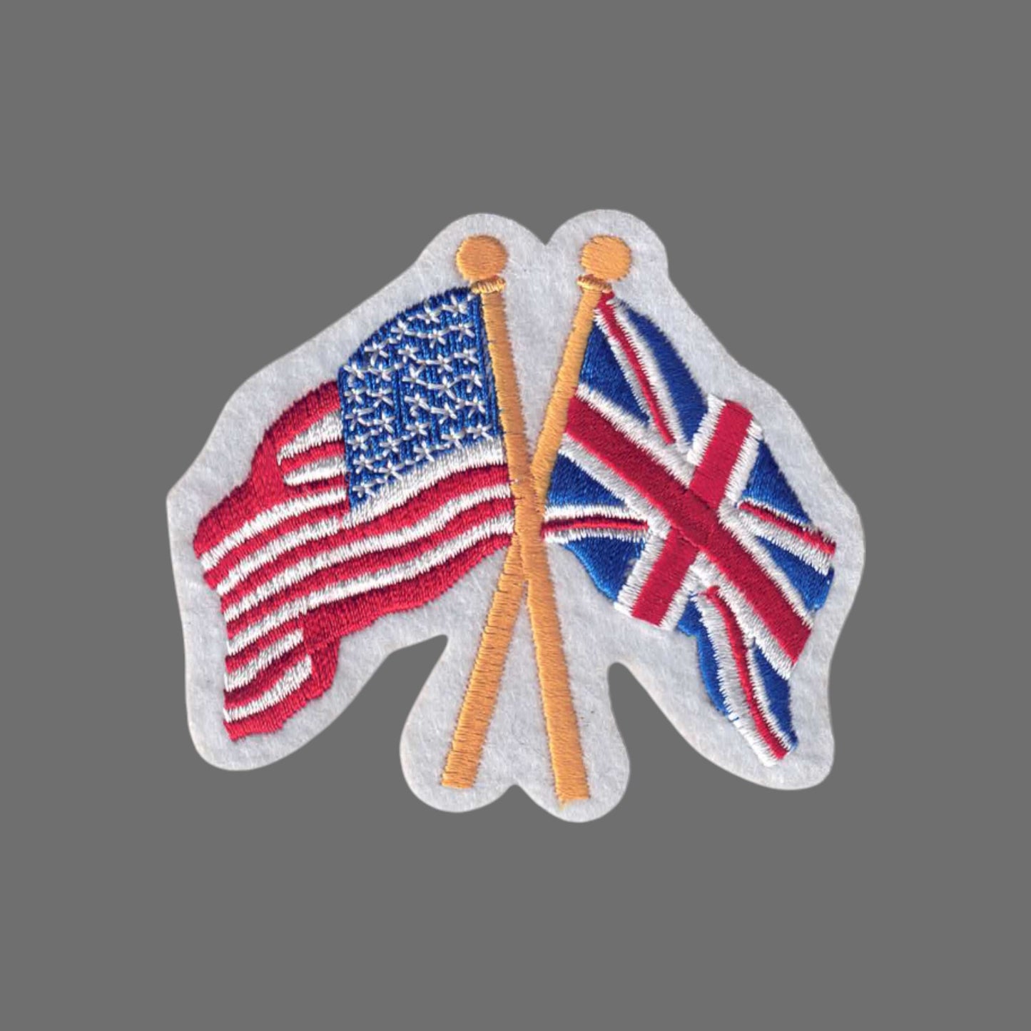 USA and Great Britain Flags Patch - 6225