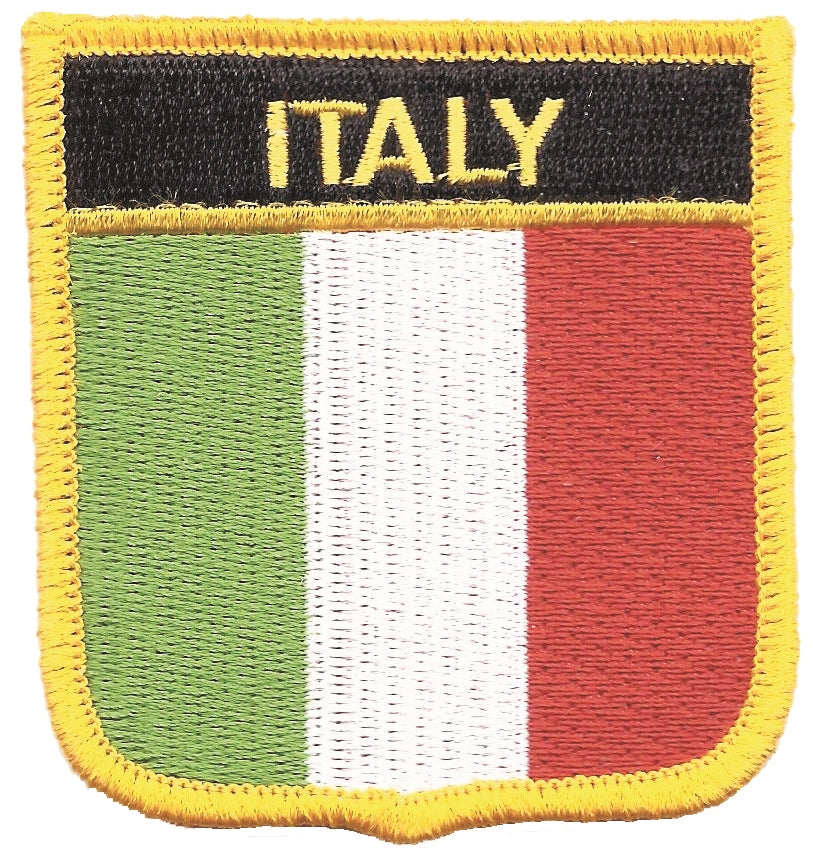 ITALY medium flag shield uniform or souvenir embroidered patch