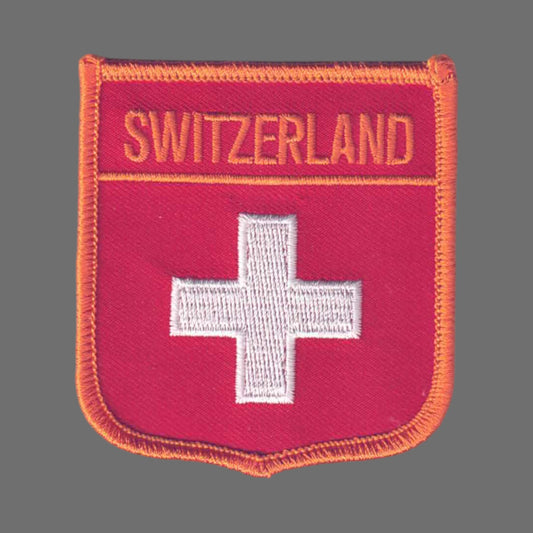 SWITZERLAND Flag Shield Patch - 6751