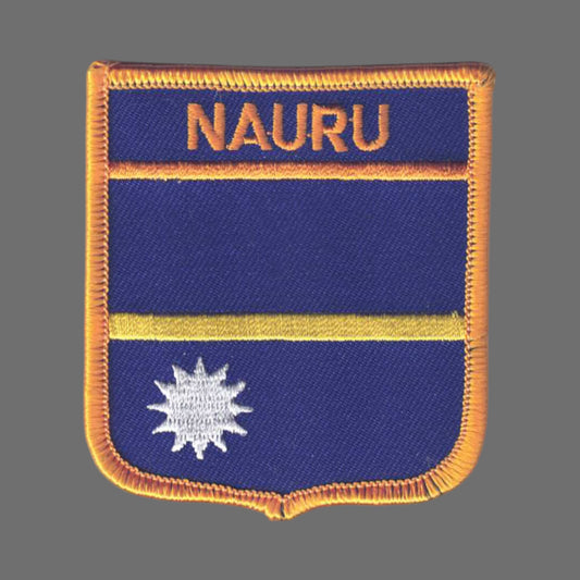 NAURU Flag Shield Patch - 6778