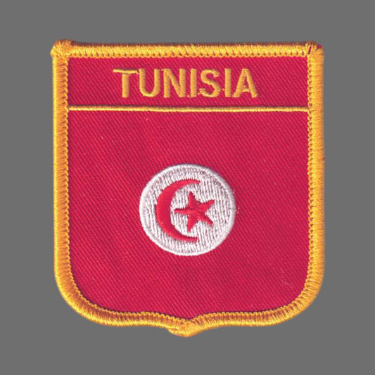 TUNISIA Flag Shield Patch - 7321
