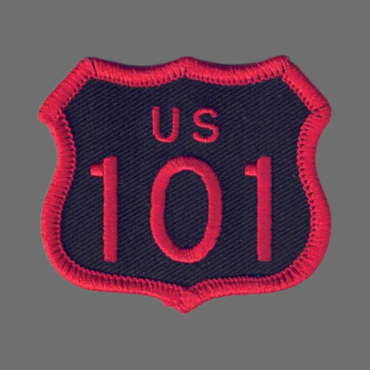 US 101 Patch Black Red 2 Inch Tall - 8101-36/2