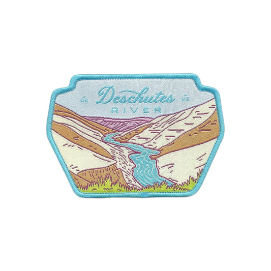Oregon Patch – OR Deschutes River - Travel Patch – Souvenir Patch 3.6" Iron On Sew On Embellishment Applique