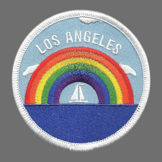 LOS ANGELES Rainbow Sailboat Patch - LA-35