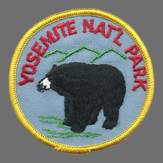 Yosemite National Park Black Bear Souvenir Patch - 10043