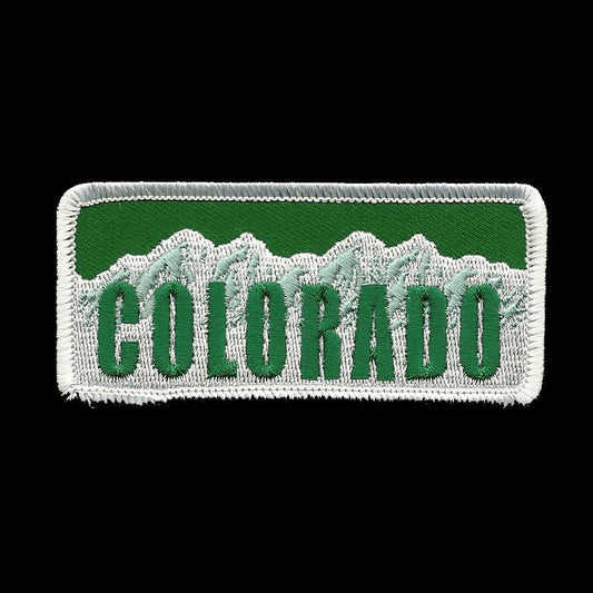 Colorado Patch – CO License Plate Travel Patch CO Souvenir Embellishment or Applique 3.5"
