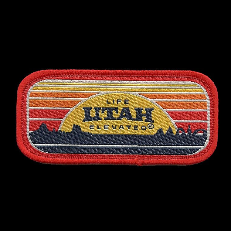 Utah Patch – UT Life Elevated - Travel Patch – Souvenir Patch – Embellishment Applique – 3.25" Iron On