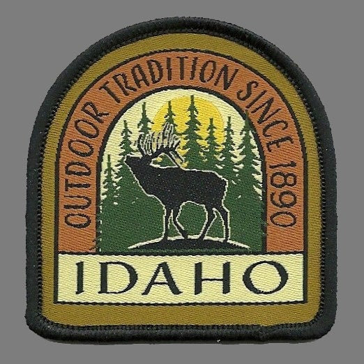 Idaho Patch – ID Outdoor Tradition- Travel Patch – Souvenir Patch – Embellishment Applique – 2.25" Iron On