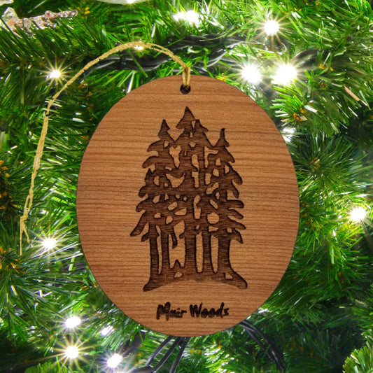 Muir Woods Ornament - National Park Souvenir - Christmas Ornament - Handmade - 15018MW