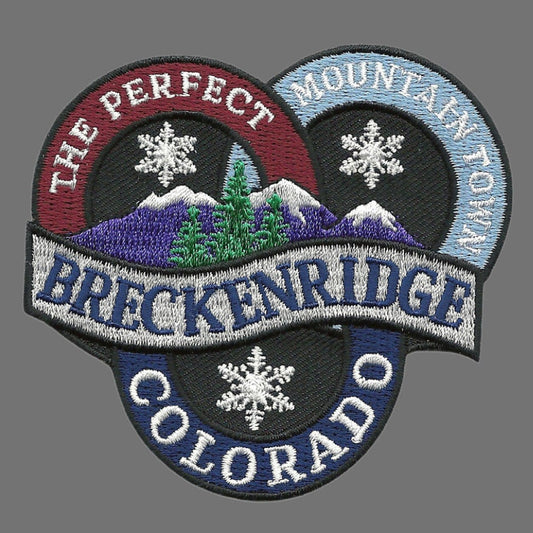Breckenridge Colorado Patch – Ski Patch- CO Ski Resort Patch – Colorado Souvenir – Travel Patch – Iron On – 3" Emblem Badge Ski Colorado
