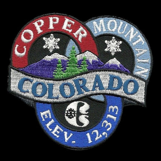 Copper Mountain – Colorado Patch – Ski Patch- CO Ski – Colorado Souvenir – Travel Patch – Iron On – Applique Embellishment 3"