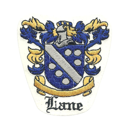 Lane Coat of Arms or Family Crest Patch - 0-0422