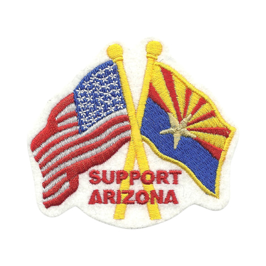 SUPPORT ARIZONA US AZ Flags Patch - 0-0942