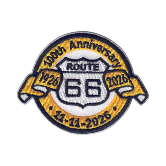 ROUTE 66 100th Anniversary Souvenir Patch - 0066-100