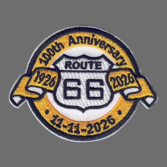 ROUTE 66 100th Anniversary Souvenir Patch - 0066-100