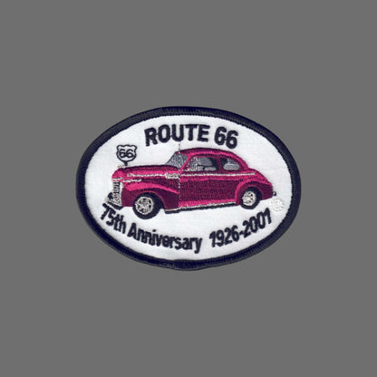 75th Anniversary 1926-2001 Route 66 Souvenir Patch - 0066-75