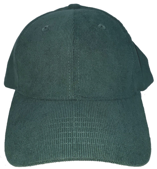 Dark Green Corduroy Hat or Cap - 0120-50
