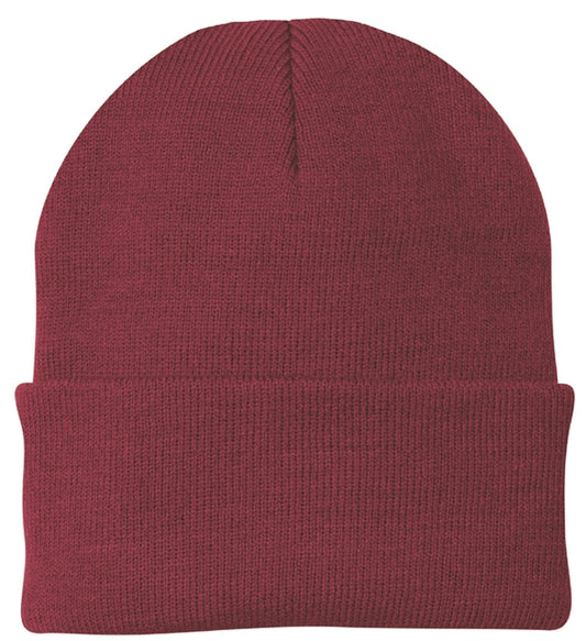 Maroon Knit Beanie Cuffed 0182-29