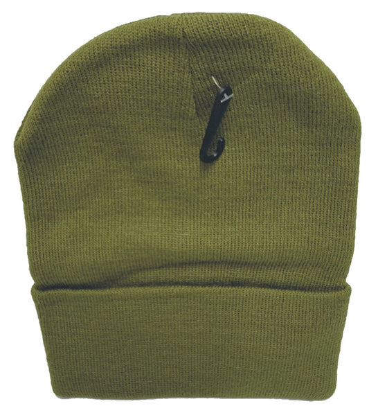 Olive Green Knit Beanie Cuffed 0182-97