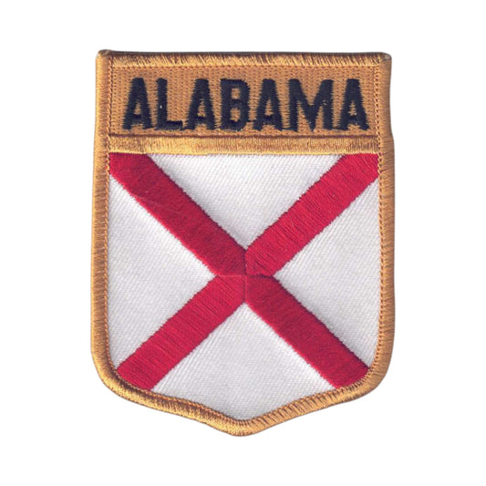 ALABAMA Flag Shield Souvenir Patch LG - 1002