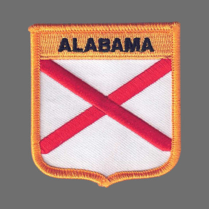 ALABAMA Shield State Flag Souvenir Patch - 1005
