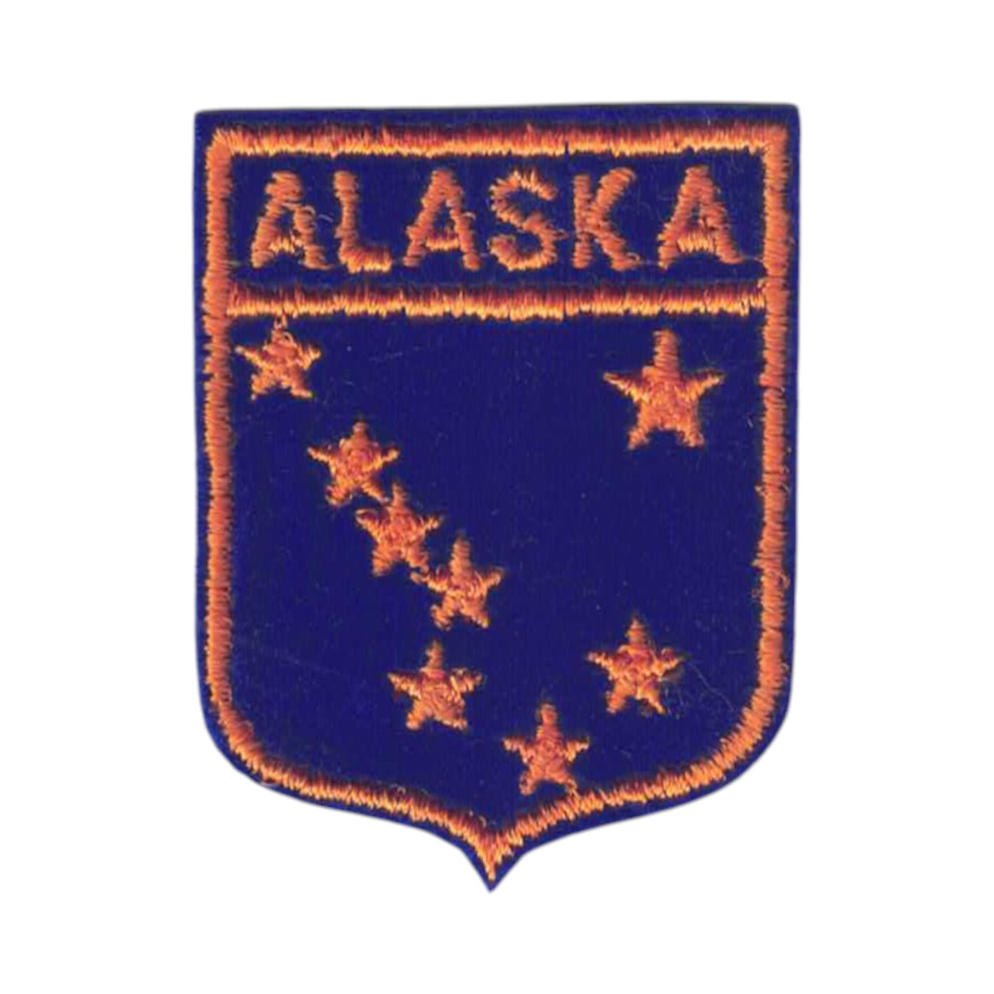 Alaska Small State Flag Shield Souvenir Patch - 1051