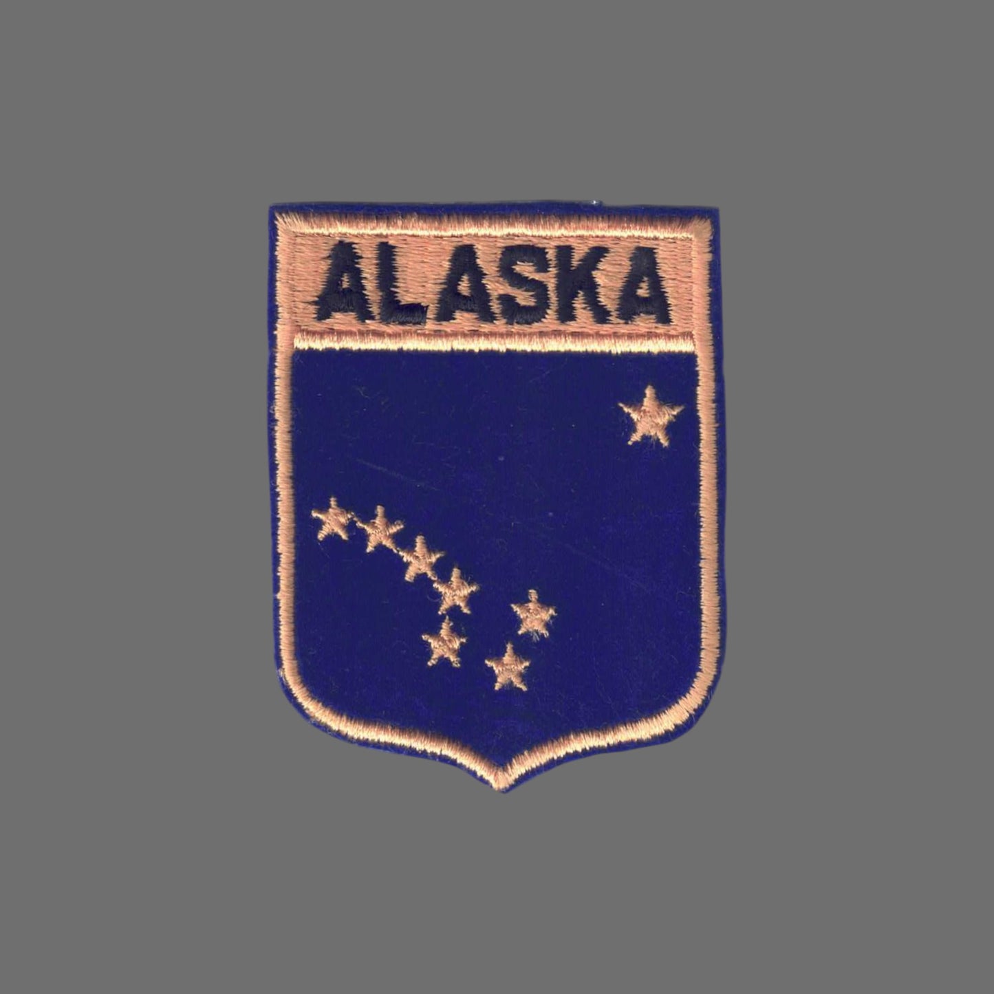 ALASKA Large State Flag Shield Souvenir Patch - 1052