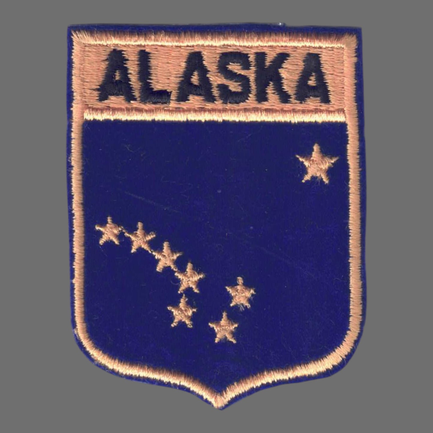 ALASKA Large State Flag Shield Souvenir Patch - 1052
