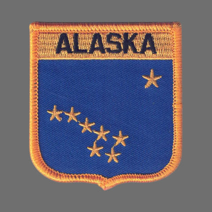 ALASKA Shield State Flag Souvenir Patch - 1055