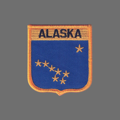 ALASKA Shield State Flag Souvenir Patch - 1055