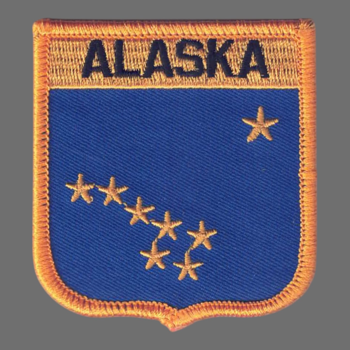 ALASKA Shield State Flag Souvenir Patch - 1055