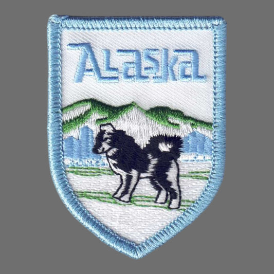 Alaska Husky Souvenir Patch Shield - 1058