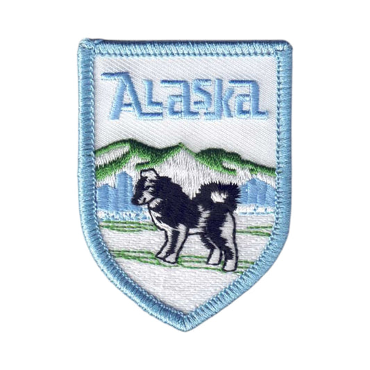 Alaska Husky Souvenir Patch Shield - 1058