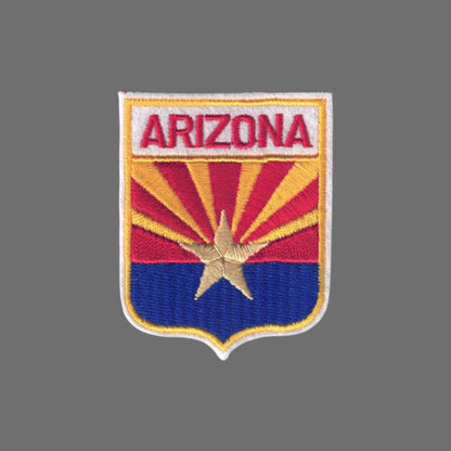 ARIZONA Sm Flag Shield Souvenir Patch - 1101