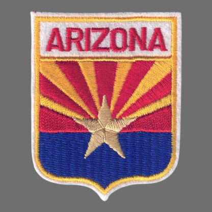 ARIZONA Sm Flag Shield Souvenir Patch - 1101