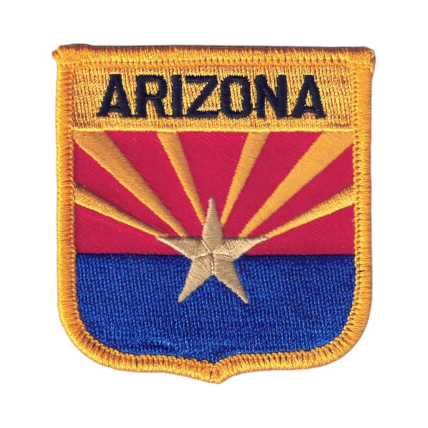 ARIZONA Med State Flag Shield Souvenir Patch - 1105