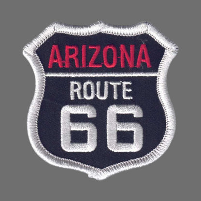 ARIZONA ROUTE 66 Black Souvenir Patch - 1116-01