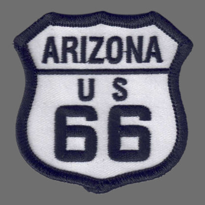 ARIZONA Route 66 on White Souvenir Patch - 1116-39